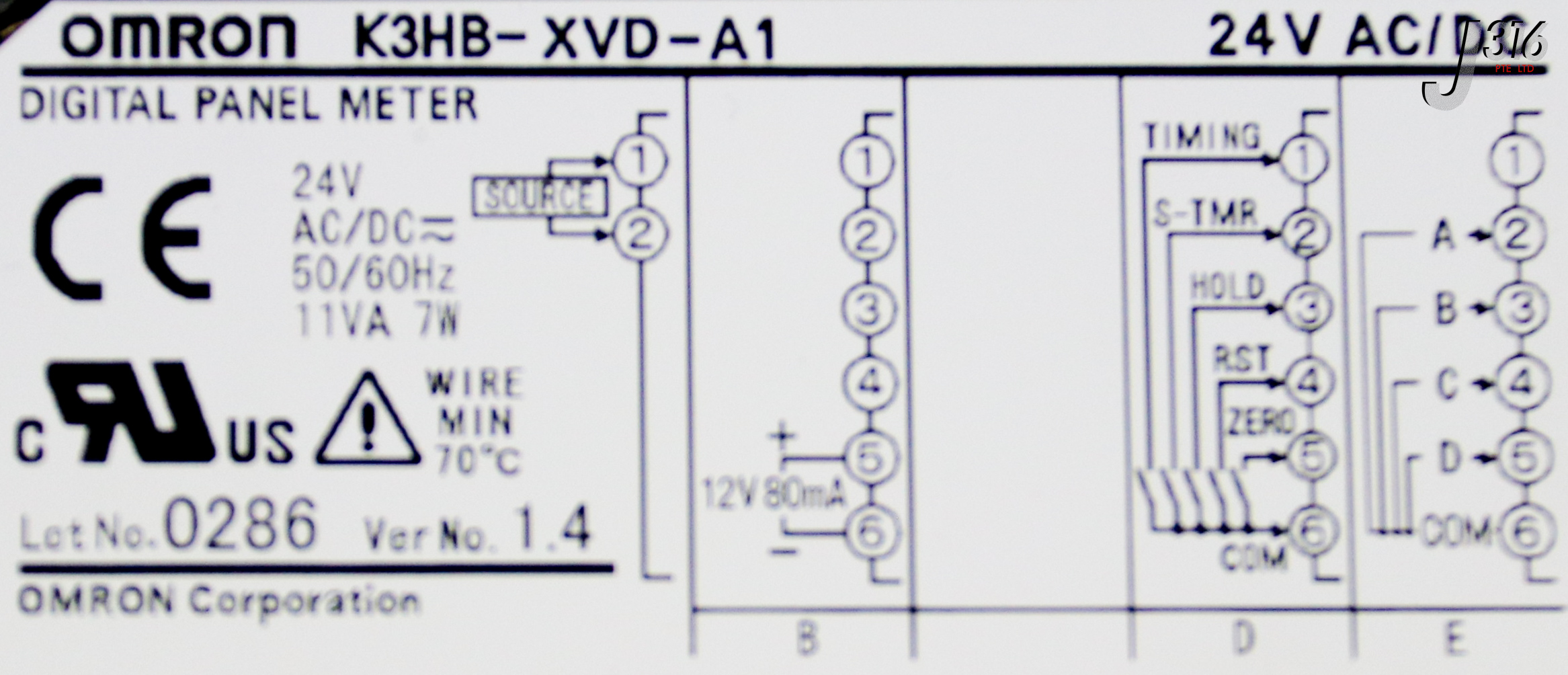 39530 OMRON DIGITAL PANEL METER K3HB-XVD-A1 | eBay